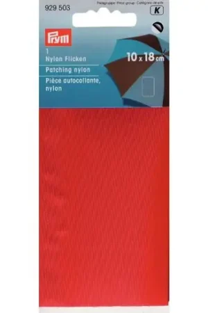 Super Prezzo Rinforzi Ferro su ferro - Parte di riparazione termoadesivo nylon rosso - Prym