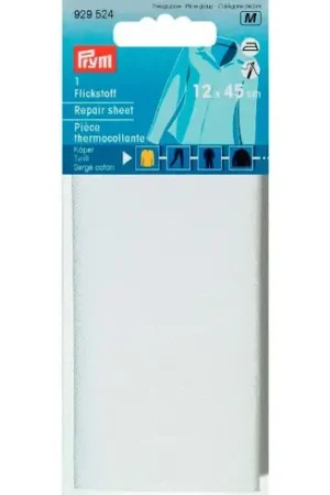 Spedito Oggi Rinforzi Ferro su ferro - Parte di riparazione termoadesivo twill cotone bianco - Prym