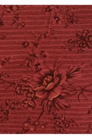 Scelto Dai Clienti RJR, Collezione Roses de Noel, Tessuto Bordeaux con Fiori