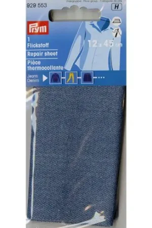 Rinforzi Ferro su ferro - Pezzo di riparazione termoadesivo jeans blu chiaro - Prym Offerta Lampo
