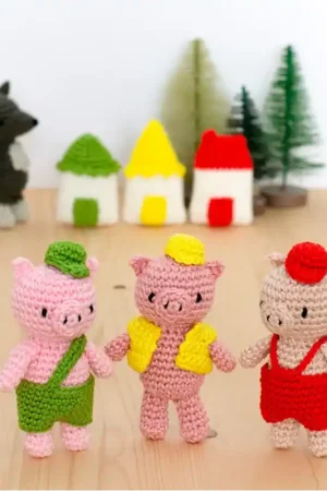 Popolare Kit Amigurumi - I 3 Porcellini - Anchor