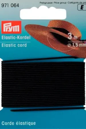 Di Tendenza Elastica - Cordone elastico 1,5 mm nero - Prym