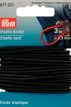 Cavi e Cordonieri - Cavo elastico 2,5mm nero - Prym Super Prezzo