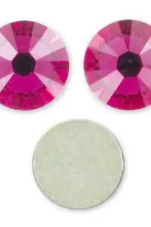 Consegna Rapida Strass à coller en cristal PureCrystal 5 mm Fuchsia x36