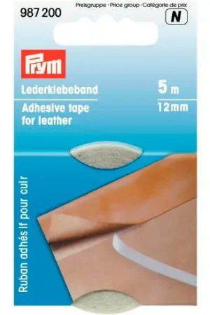 Spedizione Espresso Adesivo - Nastro adesivo in pelle bianca 12mm - Prym
