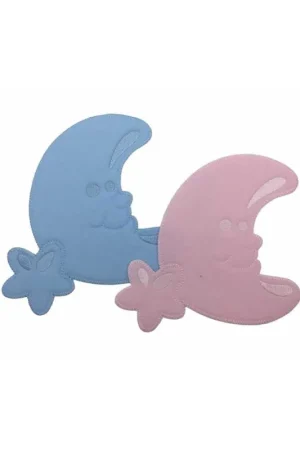 Offerta Limitata Toppa Patch Termoadesiva Baby Luna Stella Ricamo Ciniglia 20x17 Cm