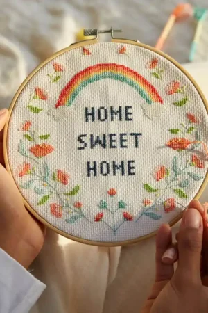 Kit Punto Croce - Home Sweet Home - DMC Saldi