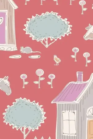 Compra Oggi Stesso Tilda Tiny Farm Rosehip, Tessuto Rosso Piccola Fattoria