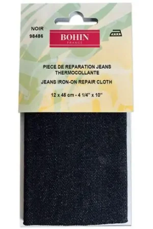 Rinforzi Ferro su ferro - Ricambi per la riparazione di jeans neri - Bohin Sconto