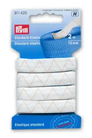 Compra Oggi Stesso Elastique tissé 12 mm Blanc x2m