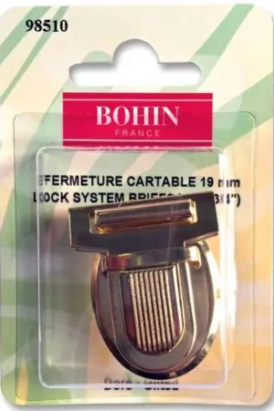 Chiusura della borsa - Chiusura cartella 19 mm - dorata - Bohin Economico