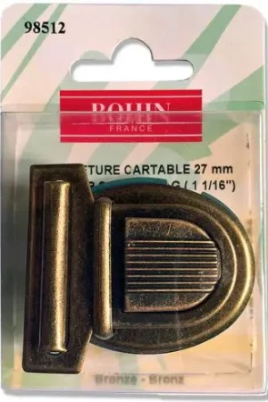 Chiusura della borsa - Chiusura cartabile 27mm - bronzo - Bohin Acquista Ora