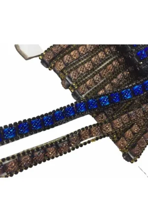 50 Cm Passamaneria Gioiello Termoadesiva Strass Alta 1 Cm Economico