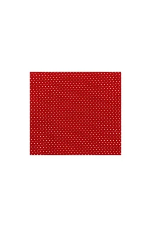 Basic Palette, Tessuto Rosso con Pois bianchi Subito Disponibile