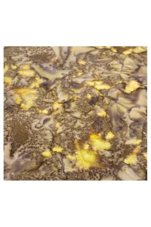 Ultimissimo Modello Moda Fabrics Hope Chest Batiks, Tessuto Batik marrone e oro