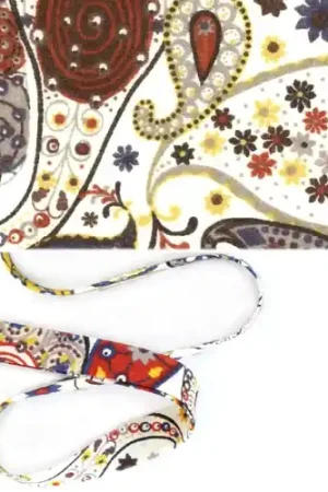 Biais en tissu Liberty - Mark - Rouille x1m Pagamento Sicuro