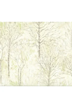 Pagamento Sicuro Lecien Centenary 25th by Yoko Saito, tessuto verde con alberi