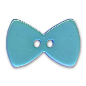 Bouton noeud papillon 38 mm Turquoise x1 Solo Oggi