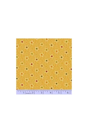 Spedito Oggi Marcus Fabrics Provence and Beyond, Tessuto Arancione con Fiori