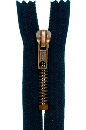 Promo Stagionale Chiusura non separabile - Chiusura lampo ® Blu navy/Vecchio oro  - Metallico - 6mm - Prym