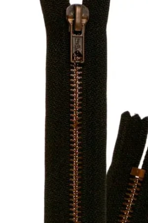 Nuova Collezione Chiusura non separabile - Chiusura lampo ® Nocino/Vecchio oro - Metallico - 6mm - Prym