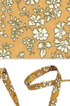 Biais en tissu Liberty - Capel - Safran x1m Saldi