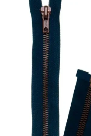 Compra Online Chiusura separabile - Chiusura lampo ® Blu navy/Vecchio oro  - Metallico - Prym