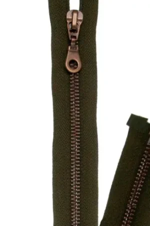 Offerta Speciale Chiusura separabile - Cerniera ® Oro scuro khaki/oro antico - Metallico - Prym