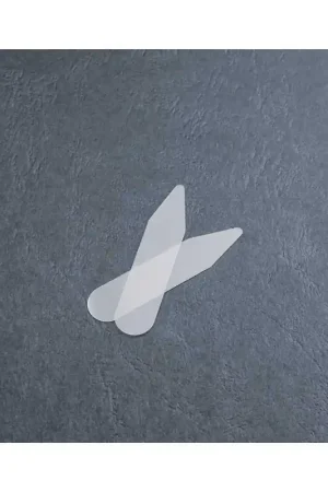 Più Venduto 2 Stecche Camicia Plastica Trasparente 45x10 Mm