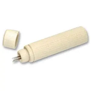 Vendita Finale Etui pour aiguilles rond en bois 60x14 mm x2