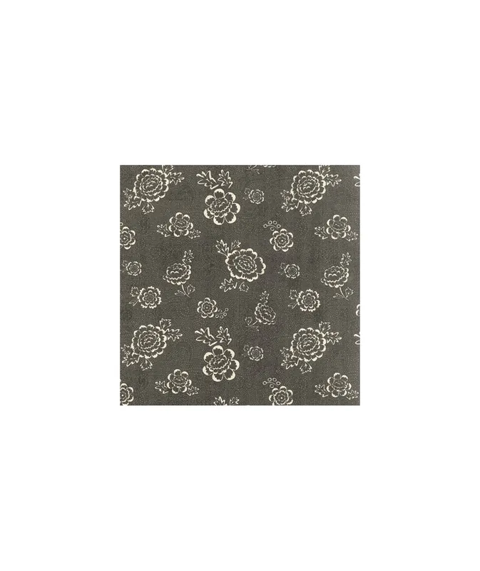 Moda Fabrics Black Tie Affair, Tessuto Nero con Fiori Miglior Prezzo