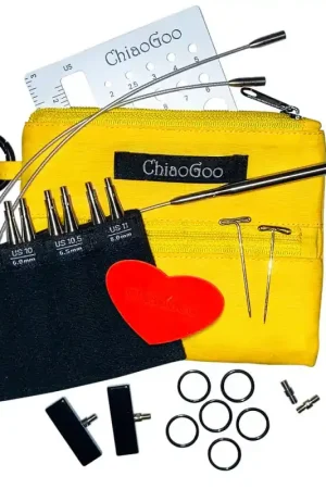 Promozione Esclusiva Set di Ferri Circolari Intercambiabili Twist 8cm da 5.50 mm a 8 mm - ChiaoGoo