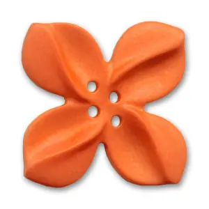 Bouton fleur de tiaré 30 mm Orange x1 Subito Disponibile