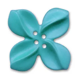 Ultima Occasione Bouton fleur de tiaré 44 mm Turquoise x1