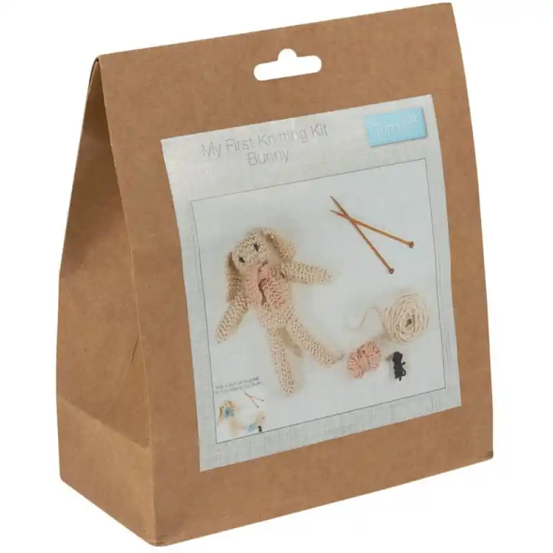 A Buon Prezzo Il Mio Primo Kit di Maglia – Coniglietto con Sciarpa - Trimits