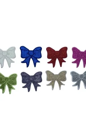 Applicazione FS Patch Fiocco Glitter Termoadesiva Baby Coccarda Ricamo 5x5 Cm Acquista Ora