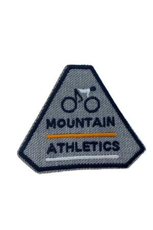 Applicazione Bicicletta Termoadesiva Adesiva Patch Marbet Ricamata Triangolare 75x60 Mm Occasione