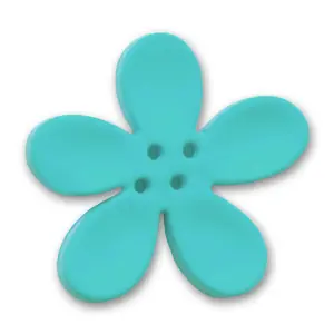 Bouton orchidée 20 mm Turquoise x1 Occasione