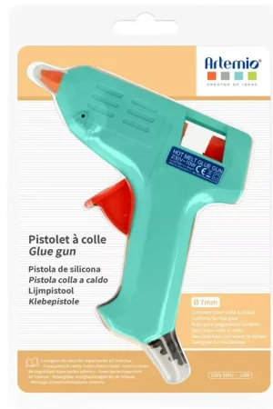 Bestseller Pistolet à colle chaude avec 2 bâtonnets de colle  - Artemio x1
