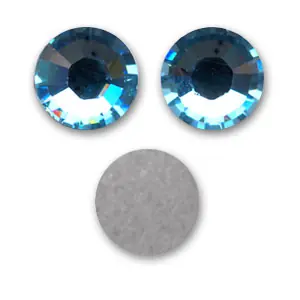 Strass Hotfix PureCrystal 4 mm Aquamarine x36 Subito Disponibile