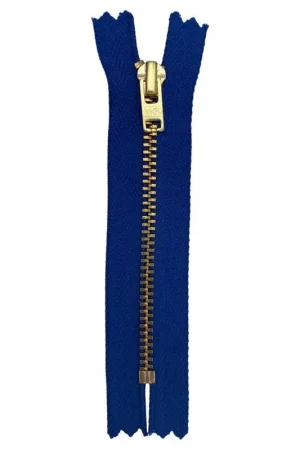 Cerniera Zip Lampo Metallo 1 Cursore Fissa Catena 5 Cm 10 Professionale