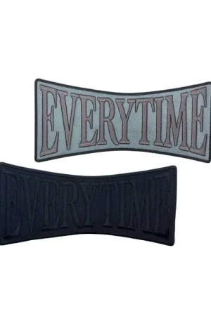 Applicazione Termoadesiva Grande Ricamo EVERYTIME 22x10 Cm Promo Stagionale