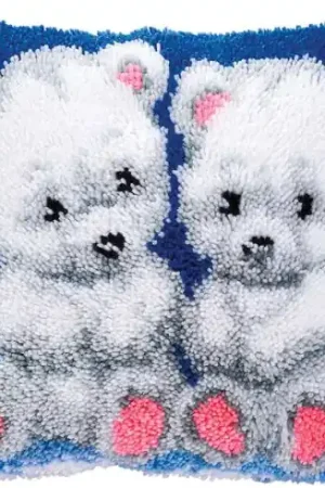 Prezzo Di Fabbrica kit cuscini punto smirne - Cuscino da ricamare orsetti  - Vervaco