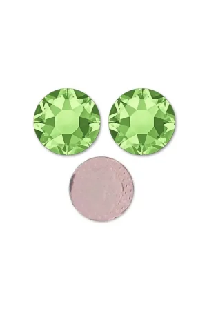 Strass Hotfix PureCrystal 3 mm Peridot x36 Subito Disponibile