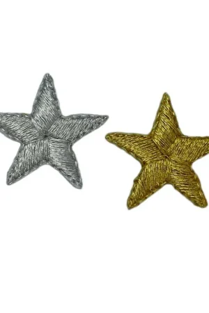 Applicazione Stella Patch Toppa Lurex Ricamo Termoadesiva Alta 20 Mm Ordina Subito