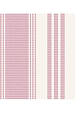 Offerta Limitata Tilda 110 Tea Towel Basics, Shortcake Stripe Red - fondo chiaro con Righe puntinate Rosso