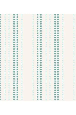 Tilda 110 Tea Towel Basics, Spungecake Stripe Teal - fondo chiaro con Righe puntinate Ottanio Offerta Del Giorno