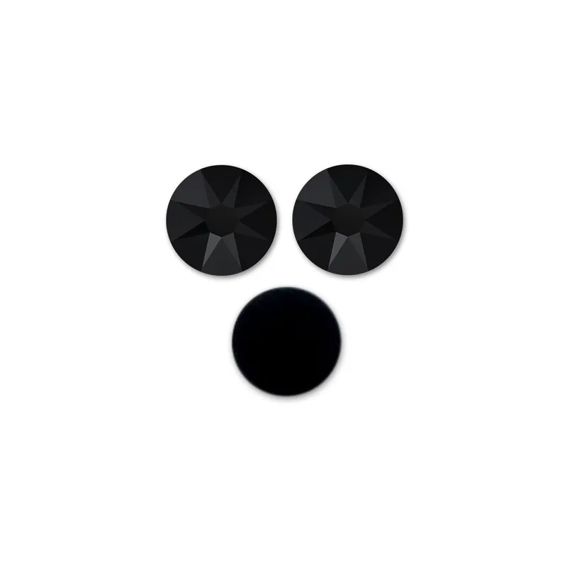 Strass à coller en cristal PureCrystal 3 mm Jet x36 Esclusivo