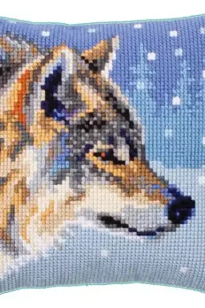 Kit cuscino fori grossi - Lupo - Collection d'Art Consegna Rapida