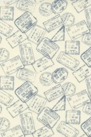 Occasione American Country 19th by Masako Wakayama - Tessuto Ghiaccio Ceruleo